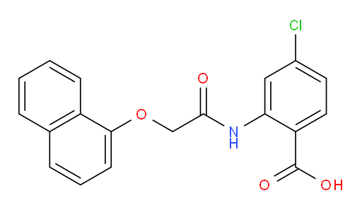 4-Chloro-2-[[2-(1-naphthalenyloxy)acetyl]amino]benzoic acid (ACI)