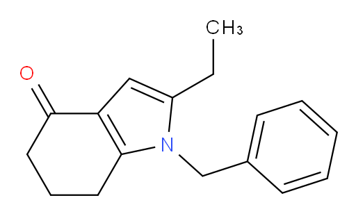 2-Ethyl-1,5,6,7-tetrahydro-1-(phenylmethyl)-4H-indol-4-one (ACI)