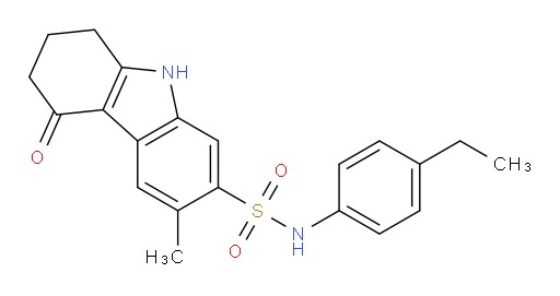 N-(4-Ethylphenyl)-2,3,4,9-tetrahydro-6-methyl-4-oxo-1H-carbazole-7-sulfonamide (ACI)