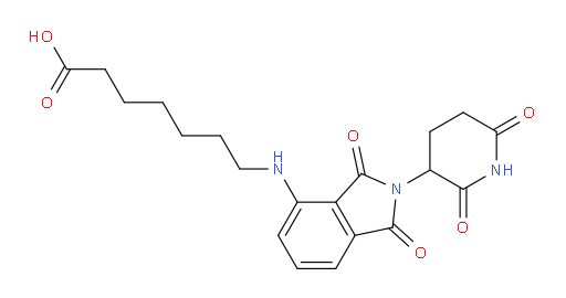 7-[[2-(2,6-Dioxo-3-piperidinyl)-2,3-dihydro-1,3-dioxo-1H-isoindol-4-yl]amino]heptanoic acid (ACI)