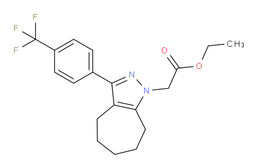 Ethyl 5,6,7,8-tetrahydro-3-[4-(trifluoromethyl)phenyl]-1(4H)-cycloheptapyrazoleacetate (ACI)