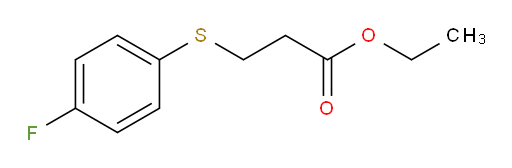 Ethyl 3-[(4-fluorophenyl)thio]propanoate (ACI)