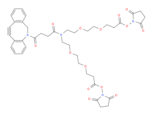 4,7,13,16-Tetraoxa-10-azanonadecanedioic acid, 10-[4-(11,12-didehydrodibenz[b,f]azocin-5(6H)-yl)-1,4-dioxobutyl]-, 1,19-bis(2,5-dioxo-1-pyrrolidinyl) ester (ACI)