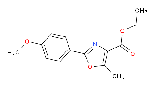 Ethyl 2-(4-methoxyphenyl)-5-methyl-4-oxazolecarboxylate (ACI)