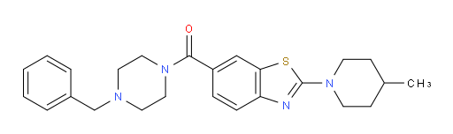 [2-(4-Methyl-1-piperidinyl)-6-benzothiazolyl][4-(phenylmethyl)-1-piperazinyl]methanone (ACI)