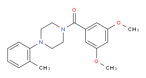 (3,5-Dimethoxyphenyl)[4-(2-methylphenyl)-1-piperazinyl]methanone (ACI)