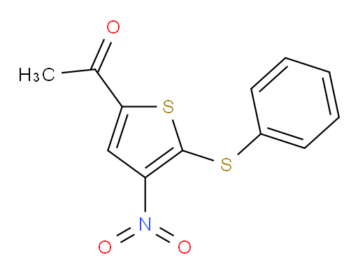 1-[4-Nitro-5-(phenylthio)-2-thienyl]ethanone (ACI)