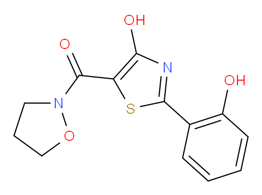 [4-Hydroxy-2-(2-hydroxyphenyl)-5-thiazolyl]-2-isoxazolidinylmethanone (ACI)