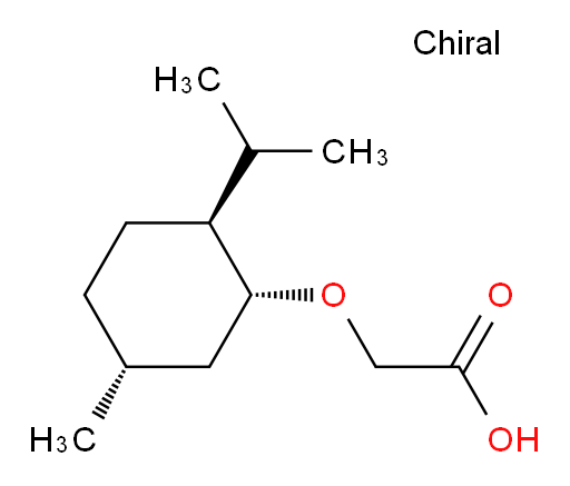 2-[[(1R,2S,5R)-5-Methyl-2-(1-methylethyl)cyclohexyl]oxy]acetic acid (ACI)