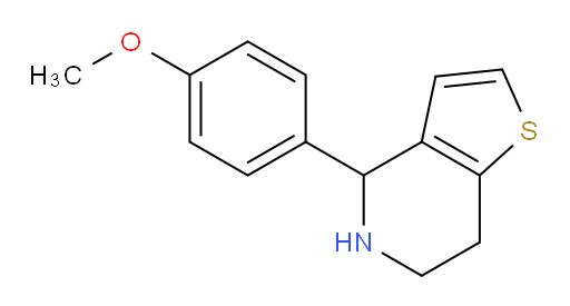 4,5,6,7-Tetrahydro-4-(4-methoxyphenyl)thieno[3,2-c]pyridine (ACI)
