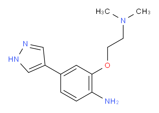 2-[2-(Dimethylamino)ethoxy]-4-(1H-pyrazol-4-yl)benzenamine (ACI)