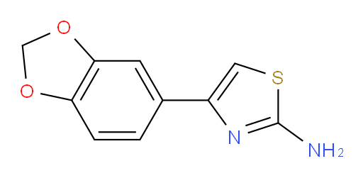 4-(1,3-Benzodioxol-5-yl)-2-thiazolamine (ACI)