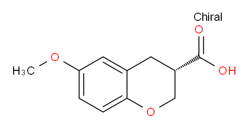 (3S)-3,4-Dihydro-6-methoxy-2H-1-benzopyran-3-carboxylic acid (ACI)