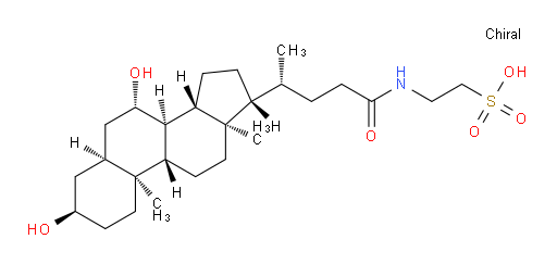 2-((4R)-4-((3R,7S,8R,9S,10S,13R,14S,17R)-3,7-dihydroxy-10,13-dimethylhexadecahydro-1H-cyclopenta[a]phenanthren-17-yl)pentanamido)ethanesulfonic acid